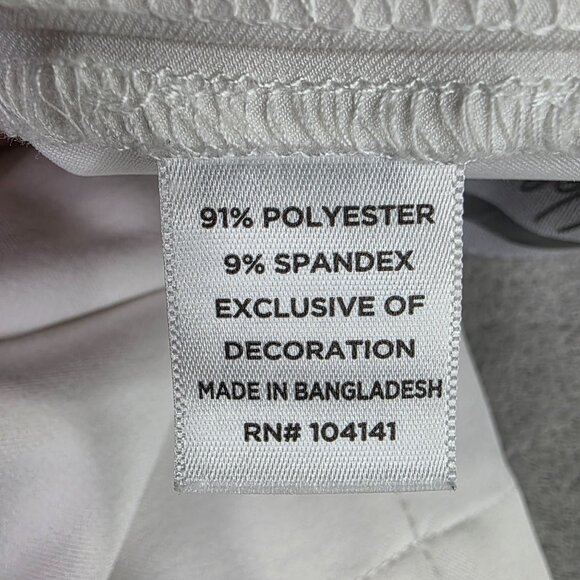 Mens Walter Hagan White Golf Chino Shorts Polyester Stretch 9" Inseam Size 40 - Picture 3 of 10